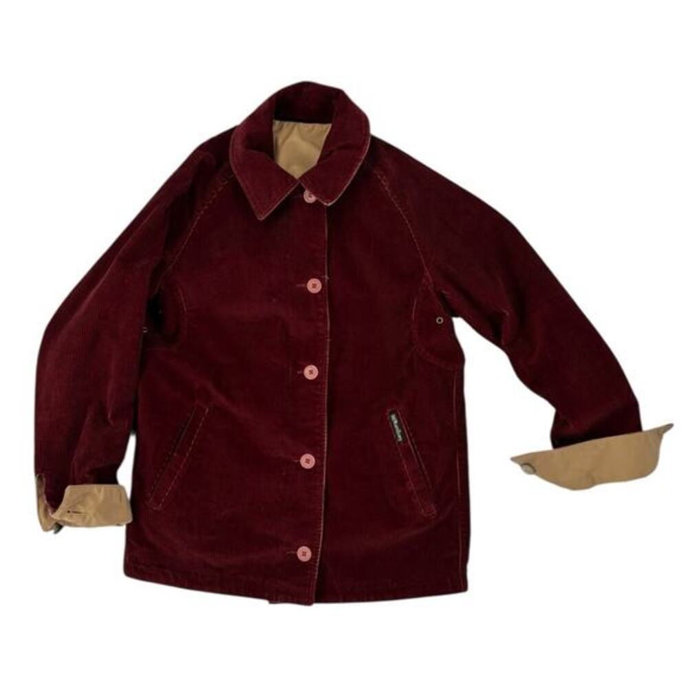 Vintage William Barry Corduroy‎ Jacket Womens Medium Reversible Barn Farmcore